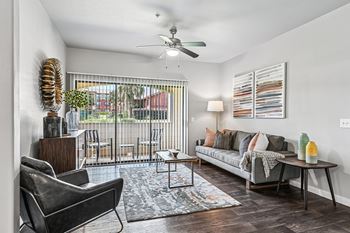 Ceiling fans throughout